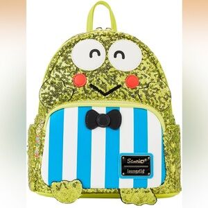 NWT Loungefly Sanrio Sequence Keroppi Mini Backpack